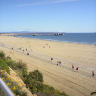 People walking on a beach